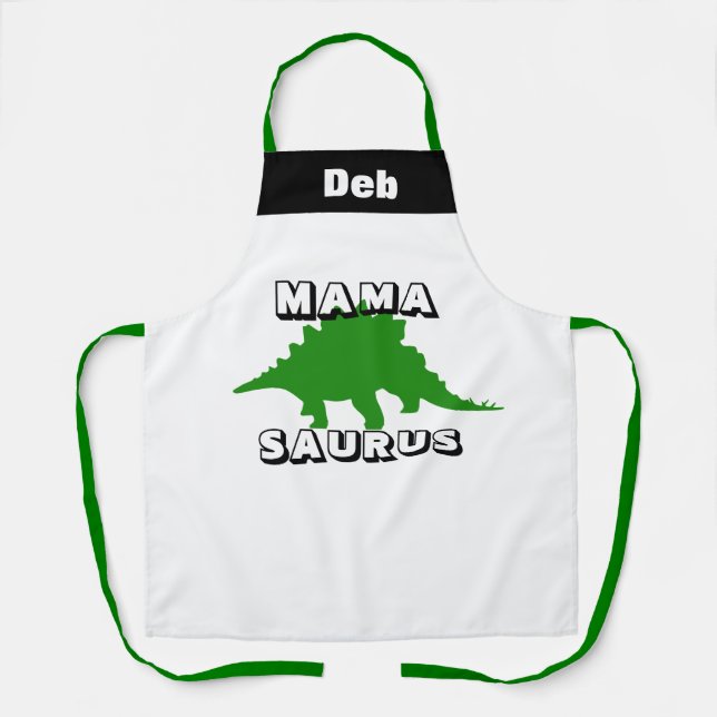 Custom Dinosaur personalized aprons for family (Front)