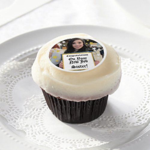 Custom Diploma Prize  Stars Photo Overlay Edible Frosting Rounds