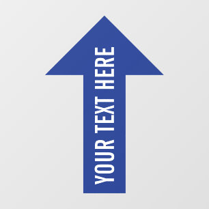 Custom Directional Arrow Blue Floor Decals