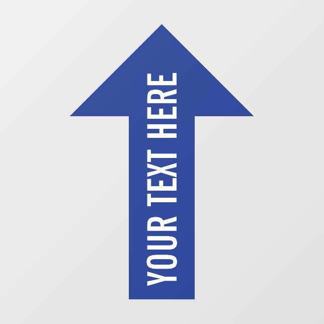 Custom Directional Arrow Blue Floor Decals (Front)