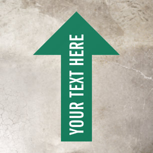 Custom Directional Arrow Green Floor Decals