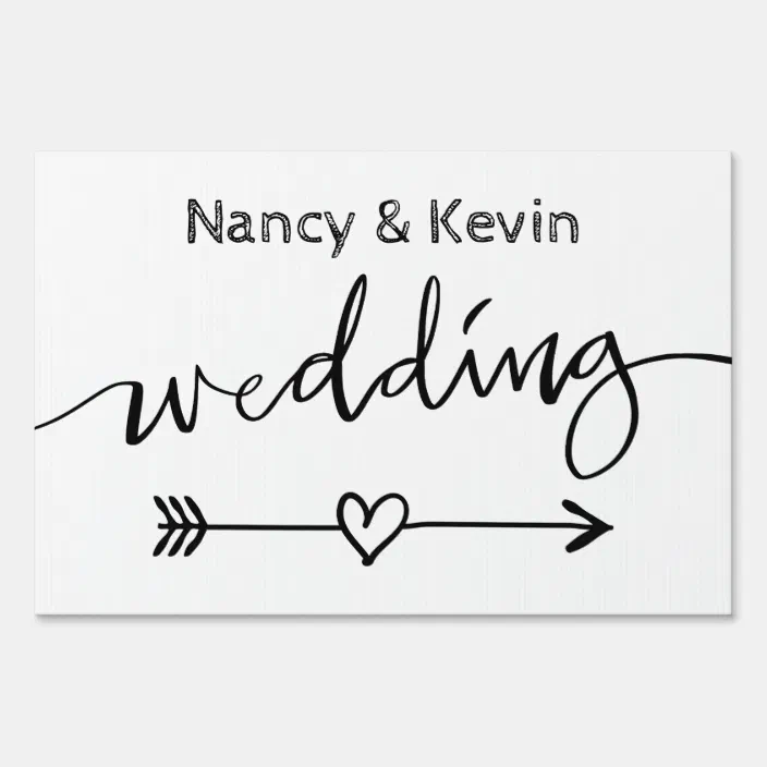 Black /& White Lights Chalkboard Effect This Way Arrow Left Wedding Sign Print