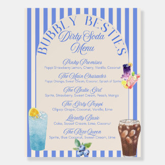 Custom Dirty Soda Menu | Printable Soda Bar Sign