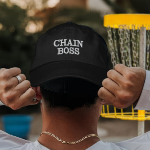 Custom Disc Golf Chain Boss Gift Embroidered Baseball Cap