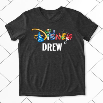 Custom Disney Logo | Boy Characters Tri-Blend Shirt
