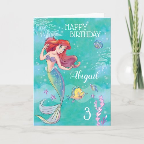 Custom Disney Princess Ariel Under the Sea Card