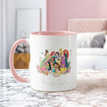 Custom Disney Princess Gold Floral  Mug<br><div class="desc">Check out this custom Disney Princess gold floral mug! Personalize by adding your name or custom text!</div>