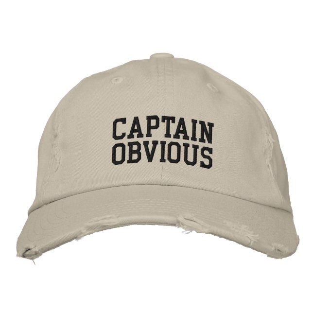 Custom Distressed Baseball Cap (Front)