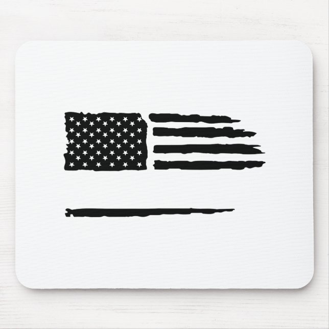 Custom Distressed Flag Mouse Pad (Front)