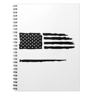 Custom Distressed Flag Notebook