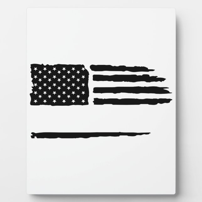 Custom Distressed Flag Plaque (Front)