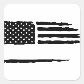 Custom Distressed Flag Square Sticker