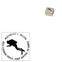  Custom Round Return Address Stamp