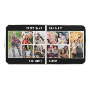 Custom DIY 10 Family Photo Collage BBQ Party Beer Pong Table
