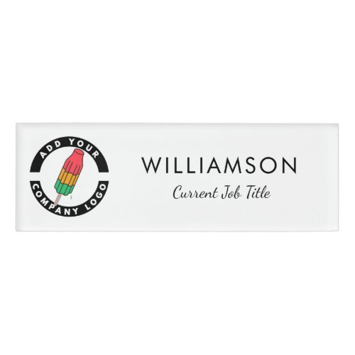 Custom DIY Business Logo Company Employee Name Tag