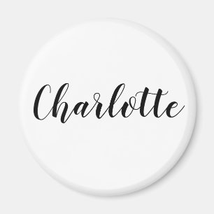 Custom DIY Magnet Name, Text, Monogram & Color