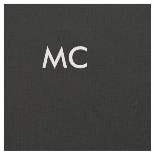 Custom DIY name monogram textile fabric