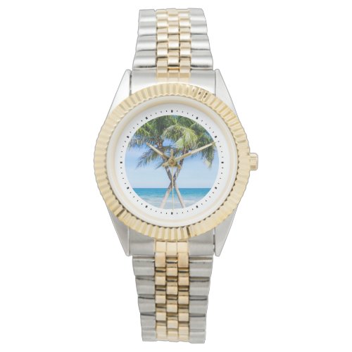 Custom DIY Personalized Round Photo Template Watch