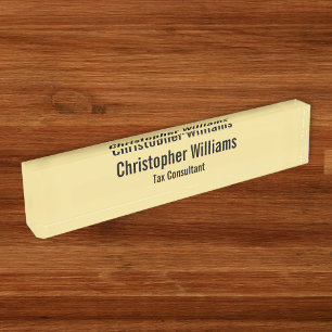 Custom DIY Professional Corporate Office Executive Desk Name Plate