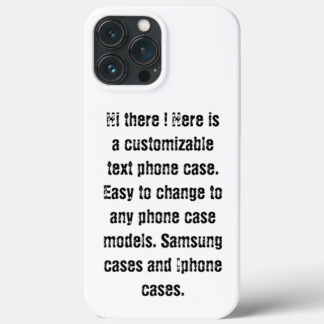 Custom DIY text modern trendy black and white chic Case-Mate iPhone Case (Back)
