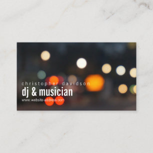 Custom DJ Ambient Lights Business Card