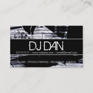 Custom DJ Business Cards