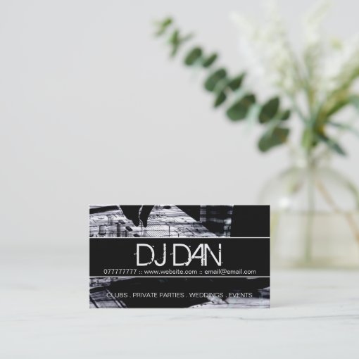 Custom DJ Business Cards Zazzle
