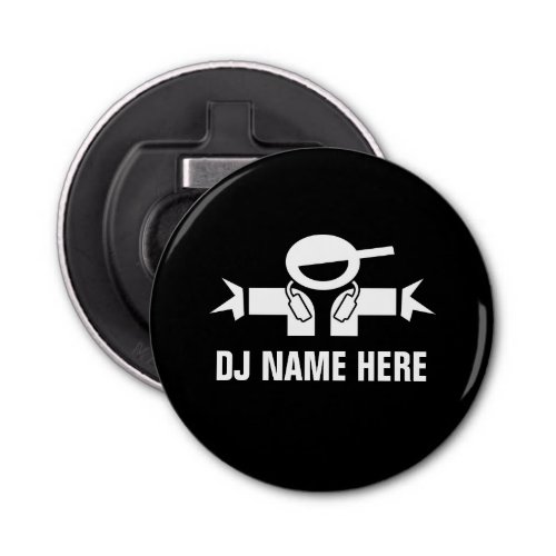 Custom DJ DiscJockey bottle opener fridge magnet