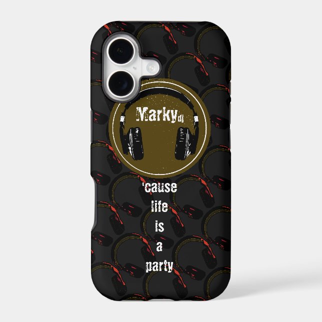 custom dj iphone case (Back)