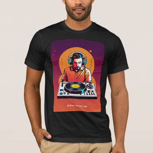 Custom DJ Mix _ Personalised Playlist Art Print T_Shirt