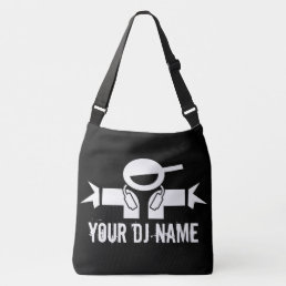 Custom DJ name cross body bag | music disk jockey