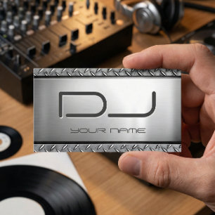 Custom DJ - Unique Heavy Metal Look Business Card