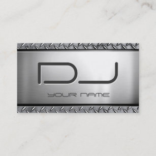Custom DJ - Unique Heavy Metal Look Business Card