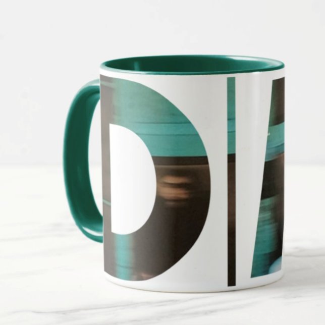 Custom DM: Clipped Blue Image Mug (Depeche Mode Mug)
