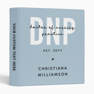 Custom DNP Doctor of Nursing Practice Graduation 3 Ring Binder