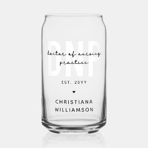 Custom DNP Doctor of Nursing Practice Graduation Can Glass
