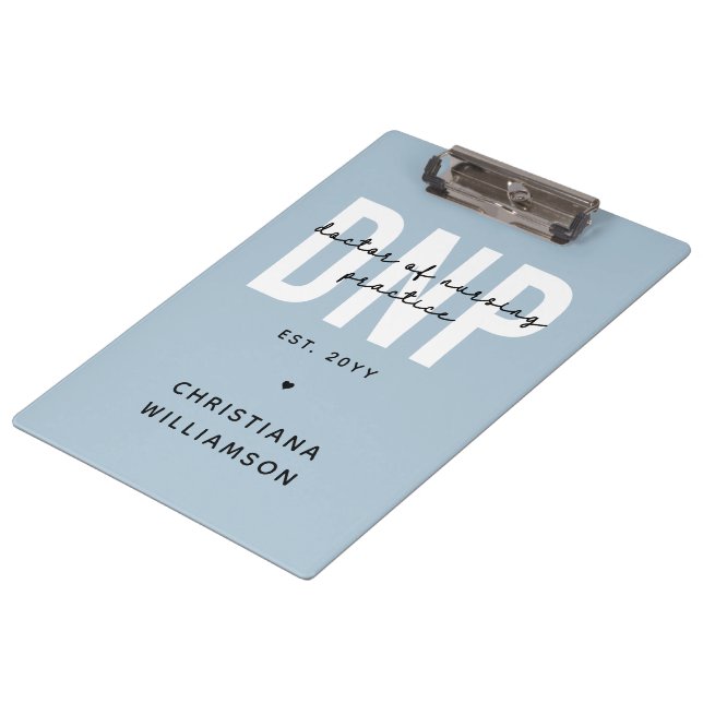 Custom DNP Doctor of Nursing Practice Graduation Clipboard (Angled)