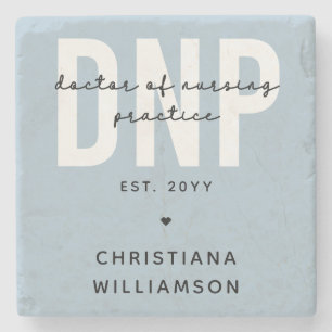 Custom DNP Doctor of Nursing Practice Graduation Stone Coaster