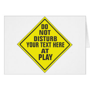 CUSTOM DO NOT DISTURB SIGN CARDS