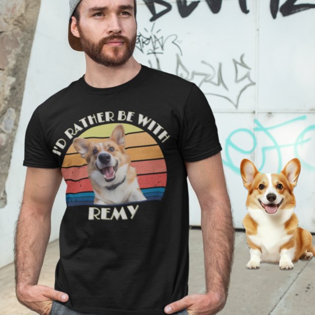 Custom Do Photo I'd Rather Be With Personalized  T-Shirt (Creator Uploaded)
