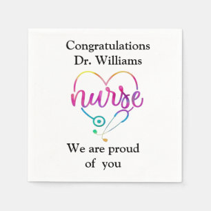Custom Doctor Graduation Nurse 2025  Napkins