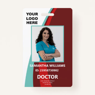 Custom Doctor ID Employee Name Badge