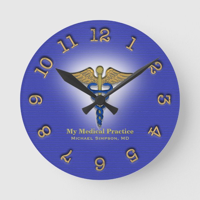 Custom Doctor Medical Clinic Clock (Front)