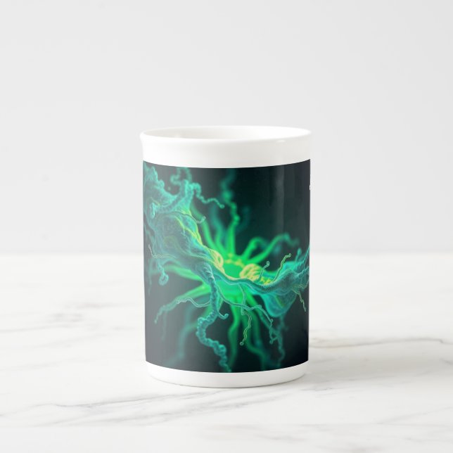 Custom Doctor Nurse Biological Cell Science Art Bone China Mug (Front)
