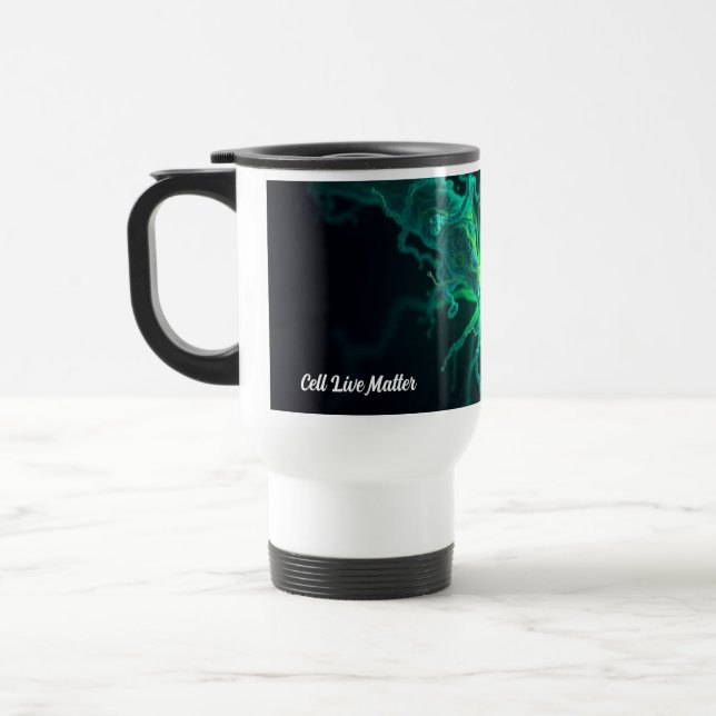 Custom Doctor Nurse Biological Cell Science Art Travel Mug (Left)
