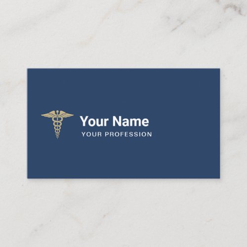 Custom Doctor Nurse Caduceus Medical Business Card