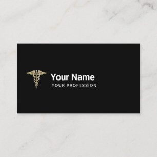 Custom Doctor Nurse Caduceus Medical Business Card
