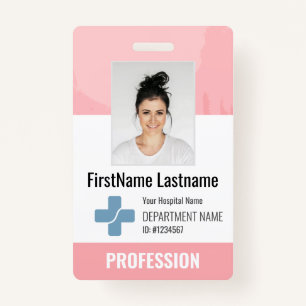 Custom Doctor, Nurse, Health Aide Photo ID Badge
