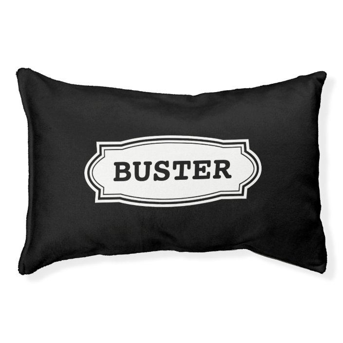 Custom dog bed with personalizable pet name Zazzle