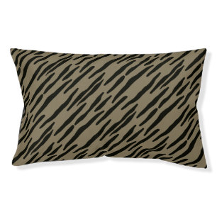Custom dog bed zebra with coordinating accessories
